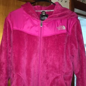 The North Face fleece hooded jacket